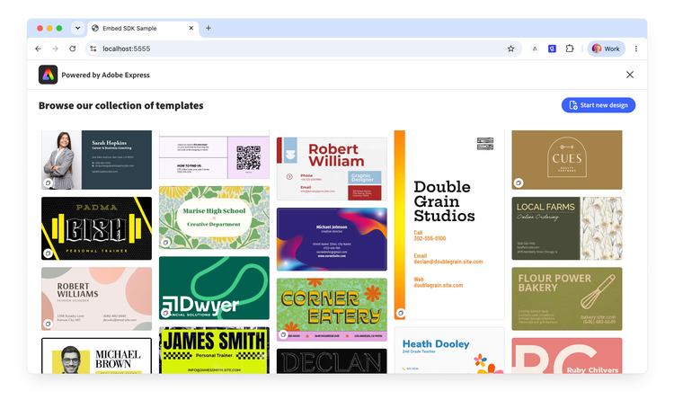 Template Browser