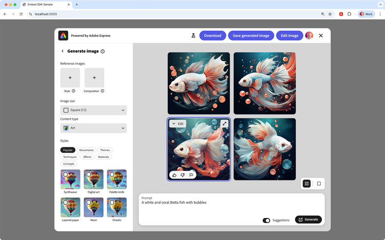 Workflow Tethering - Generate Image