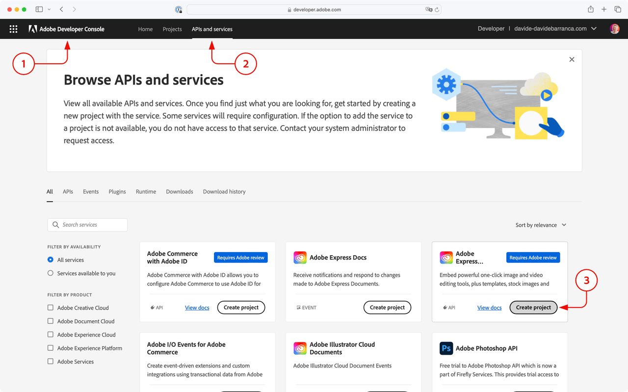 quickstart console flow