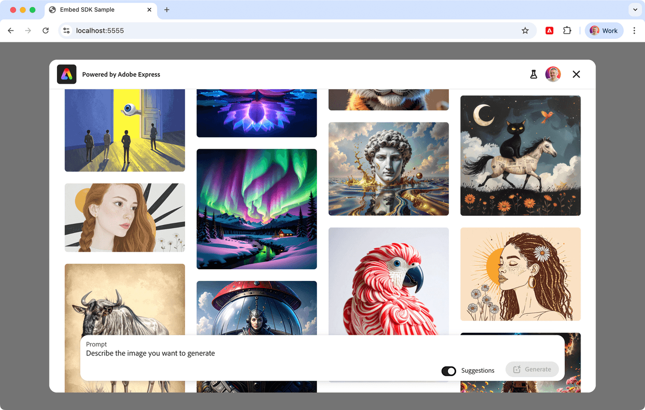 Generate image community wall