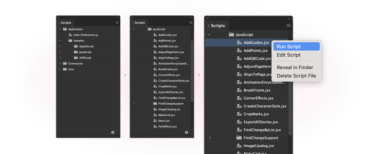 Running a script